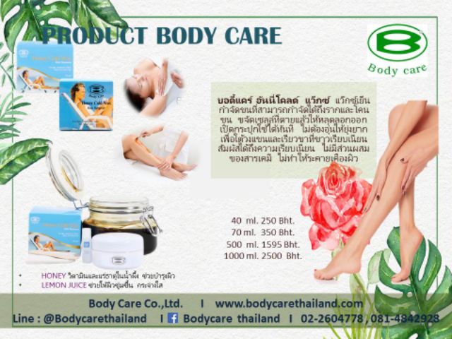 แว็กซ์เย็นกำจัดขน-ขนาด500กรัม-body-care-honey-cold-wax-บอดี้แคร์ฮันนี่โคลแว็กซ์