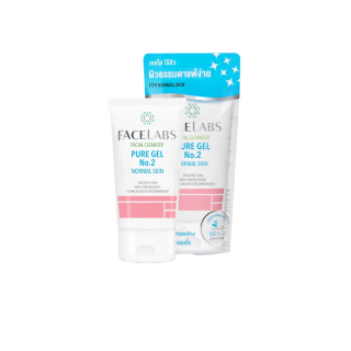 FACELABS Facial Cleanser Pure Gel No.2 50ml เจลล้างหน้าบริสุทธิ์ สำหรับผิวธรรมดา (เจลล้างหน้า,โฟมล้างหน้า)