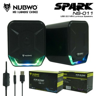 Nubwo NS-11 Spark ลำโพงคอมพิวเตอร์ เสียงดี มีไฟ ของแท้100% (สินค้ามีพร้อมส่ง)