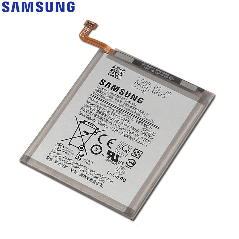 แบตเตอรี่-เปลี่ยนทดแทน-samsung-แบตเตอรี่-eb-ba202abu-สำหรับ-galaxy-a20e-a20-ของแท้แบตเตอรี่-3000mah