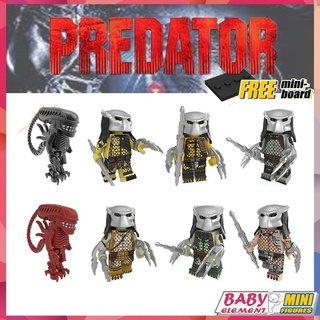 ฟิกเกอร์ตัวต่อ 8 แบบ Predator Minifigures Predator Alien Horror Movie Collection Enthusiast ของขวัญที่ดีที่สุด