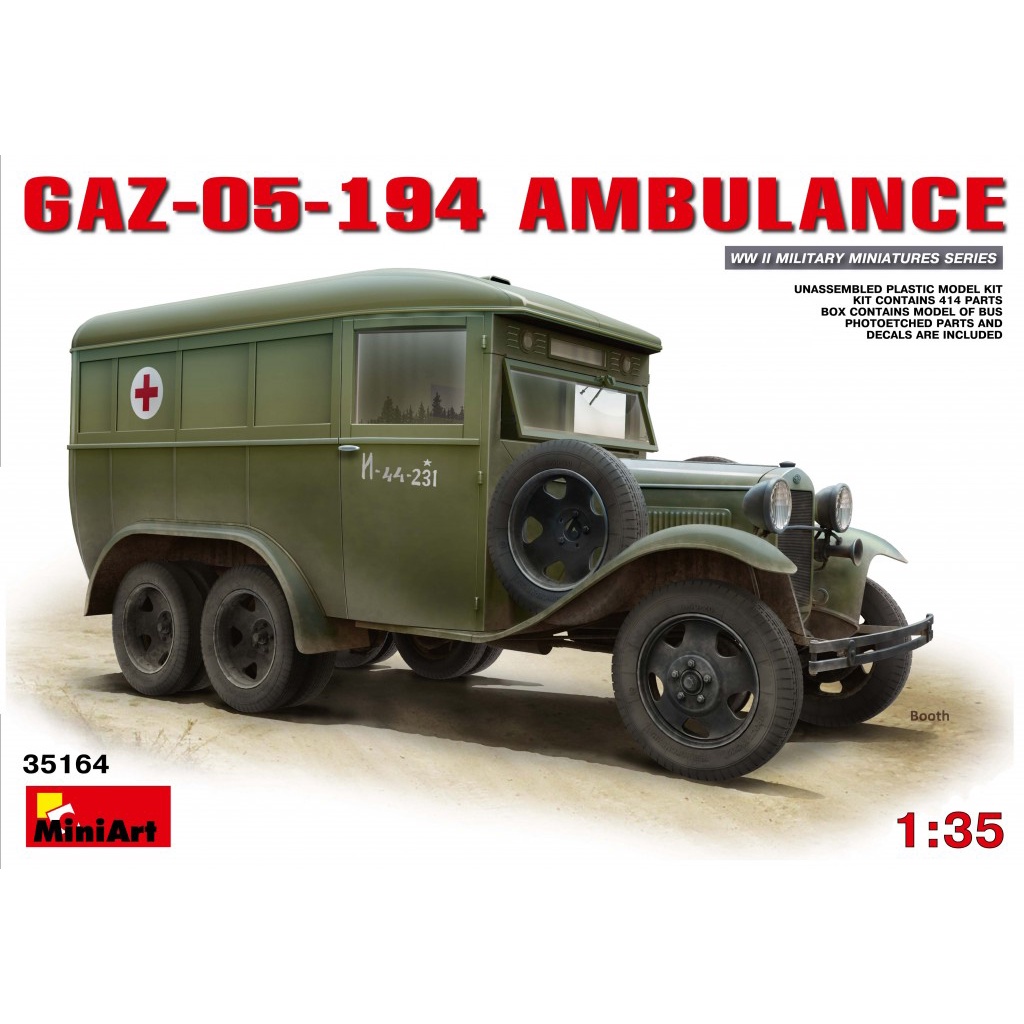 โมเดลประกอบ-miniart-1-35-mi35164-gaz-05-194-ambulance