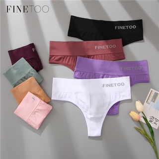 Finetoo กางเกงชั้นใน เอวสูง เซ็กซี่ 12 สี ไซซ์ M-2XL สําหรับผู้หญิง