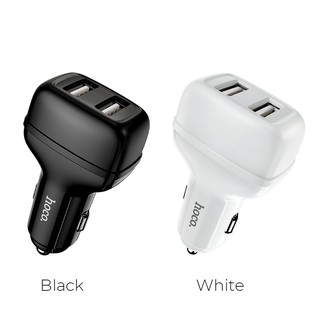 HOCO Z36 เครื่องชาร์จเดี่ยว  Leader dual USB port car charger เครื่องชาร์จรถยนต์สำหรับการเชื่อมต่อ USB คู่ 2USB