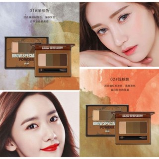 แท้💟100%jojo  Secret Compact Eyebrow บราวส์ ซีเคร็ท คิ้วตลับ คิ้วฝุ่น รหัส 75040