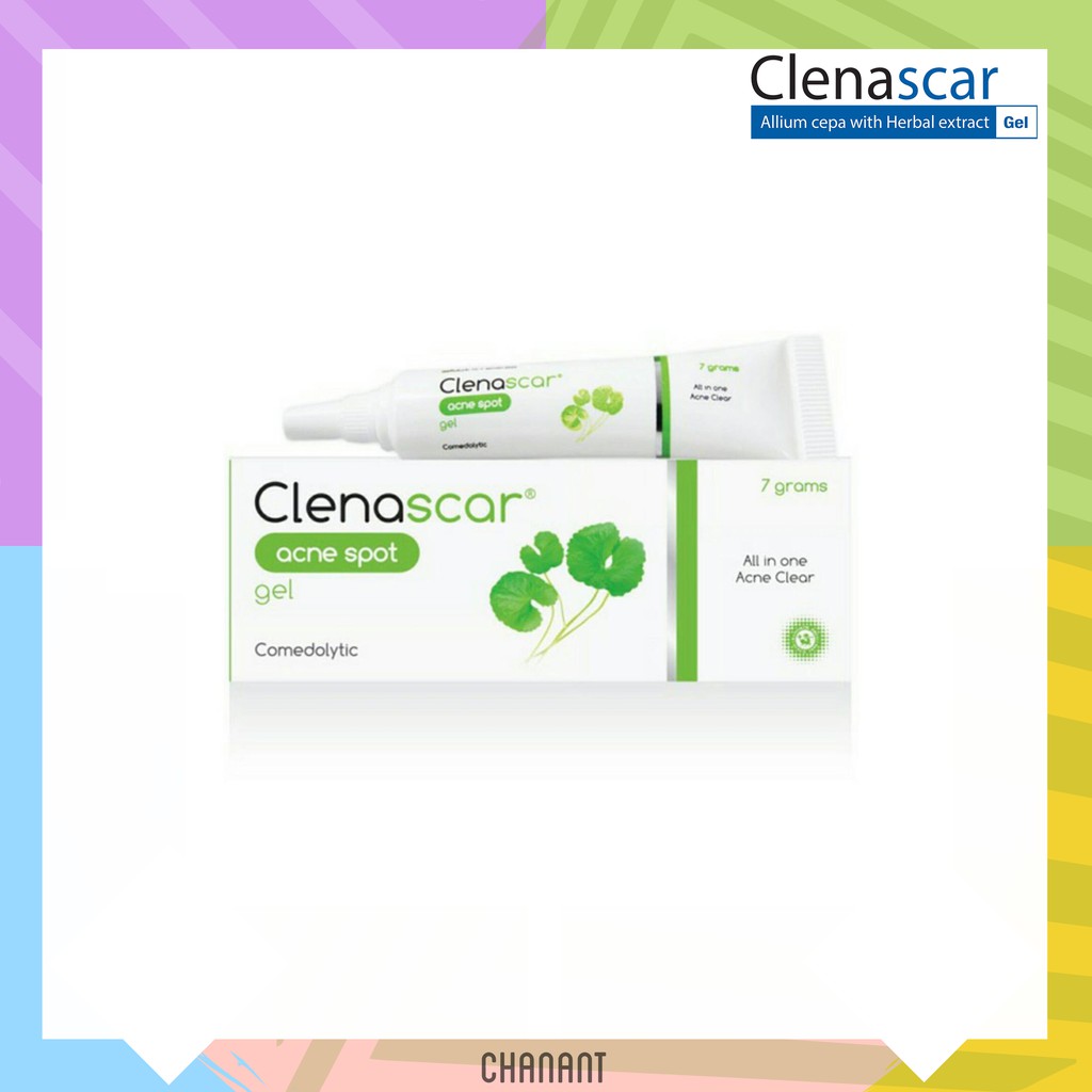 ลดเชื้อสิว-อุดตันและอักเสบ-หลุมสิว-รอยสิว-clenascar-acne-spot-gel-คลีนาสการ์-แอคเน่-สปอต-เจล