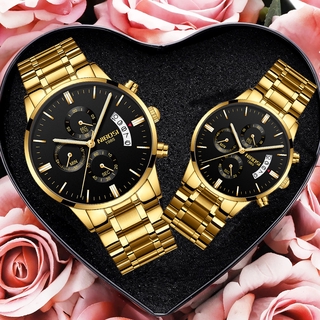 ภาพหน้าปกสินค้าNibosi นาฬิกาข้อมือคู่รัก หรูหรา ของขวัญวันวาเลนไทน์ สําหรับผู้ชายและผู้หญิง ที่เกี่ยวข้อง