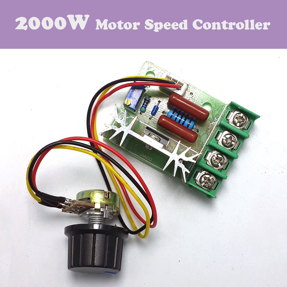 อุปกรณ์สวิตช์มอเตอร์-ควบคุมความเร็ว-แรงดันไฟฟ้า-diy-50-220-v-2000-w-scr