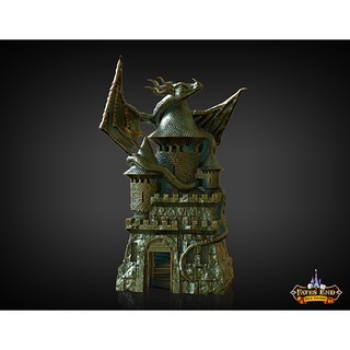 [Plastic] Fates End Dice Tower for Board Game/ Tabletop Games: GM Tower(Dragon) - หอคอยถอยเต๋า