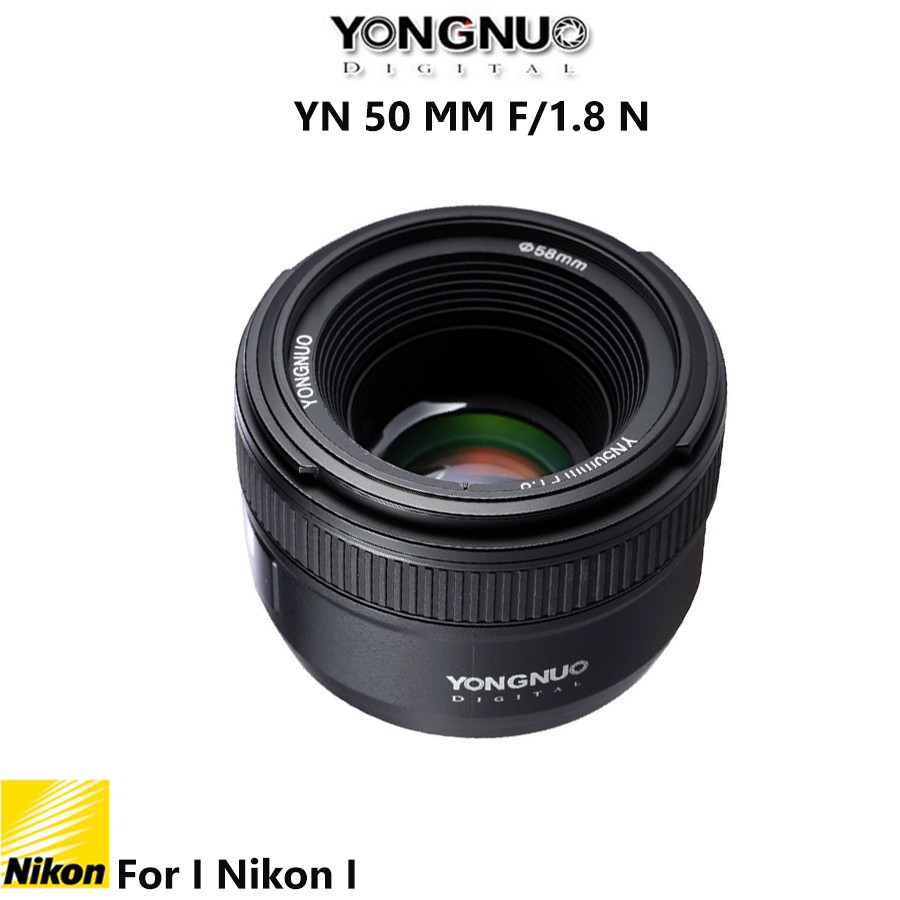 ภาพสินค้าYongnuo YN 50mm f/1.8 N for Nikon แถมฟรี HOOD&Filter จากร้าน it.station.shop1 บน Shopee ภาพที่ 1