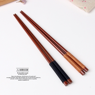 Kitchen Wooden Chopsticks Japanese Style Tableware Non-Slip Solid Wood Household Wooden Chopsticks