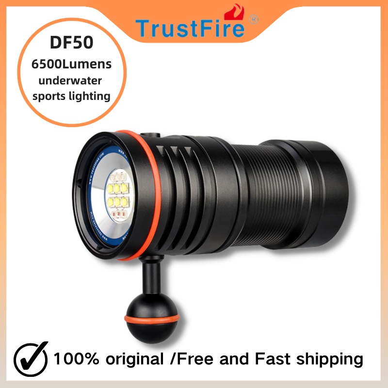 trustfire-df50-6500-lumen-ไฟฉาย-led-100-เมตร-สําหรับดําน้ํา-ตั้งแคมป์