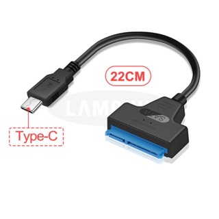 สินค้า USB C 3.1 Cable To SATA 22Pin USB C อะแดปเตอร์ Suport 2.5 นิ้วภายนอก SSD ฮาร์ดดิสก์ไดรฟ์ 22 PIN SATA III สาย USB SATA