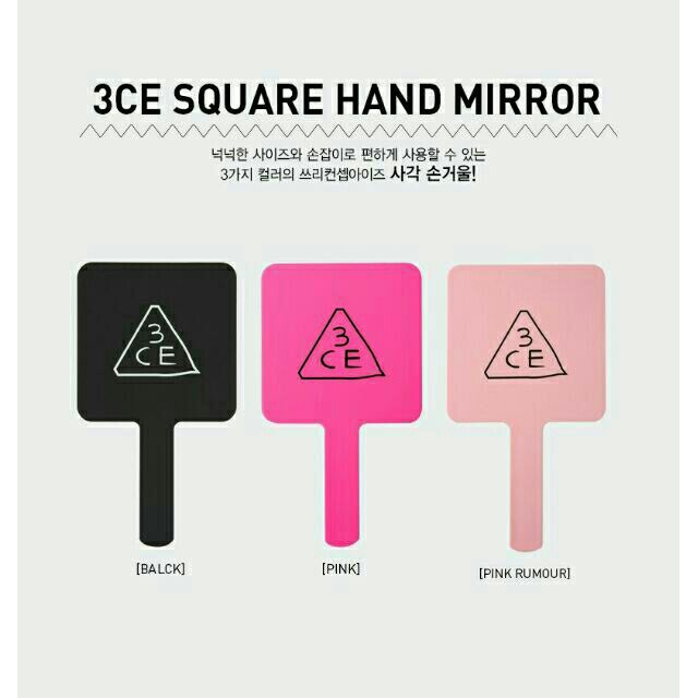 3ce-stylenanda-square-hand-mirror