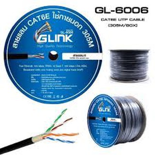 ภาพหน้าปกสินค้าCAT6 UTP Cable 305m/Box GLINK Outdoor GL6006 ที่เกี่ยวข้อง