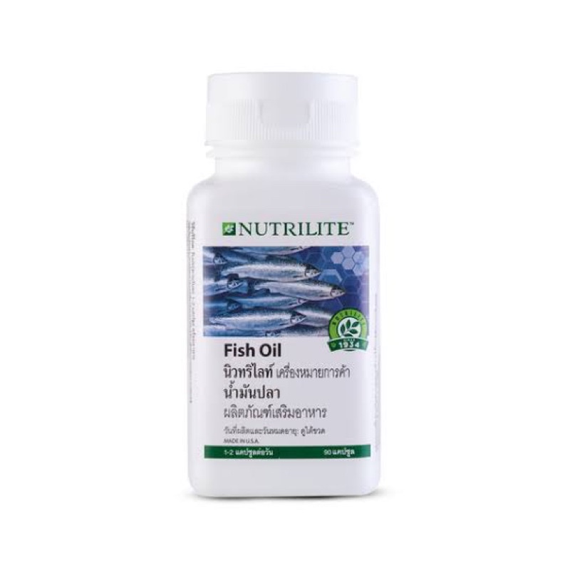 ภาพหน้าปกสินค้าของแท้/ช็อปไทย น้ำมันปลา Amway Fish Oil Nutrilite แอมเวย์ นิวทริไลท์ 90 แคปซูล จากร้าน iamvun บน Shopee