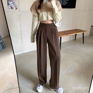 【Rร้านแฟชั่น】กางเกงขายาวลําลอง ผ้าเดรป ทรงหลวม ทรงตรง สีมิ้นท์ สําหรับสตรี 39022ใหม่