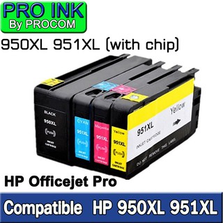 ภาพหน้าปกสินค้าตลับหมึก ProINK Compatible for HP 950XL for 951XL For HP950 ink cartridge 950 951 Officejet Pro 8600 8610 8615 8620 8630 ซึ่งคุณอาจชอบสินค้านี้