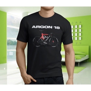 เสื้อยืดโอเวอร์ไซส์ใหม่ เสื้อยืด พิมพ์ลาย Argon 18 Canadian Road Bike สีดํา สําหรับผู้ชาย Ejhfka79Lpfgcl20S-3XL