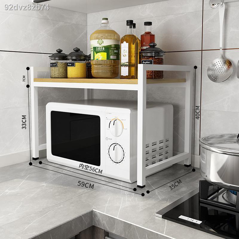 ชั้นคร่อมไมโครเวฟ-microwave-racks-ที่วางไมโครเวฟ-ชั้นวางไมโครเวฟ-ไม้-ชั้นวางของห้องครัว-oak-microwave-shelf-ชั้นวางของ
