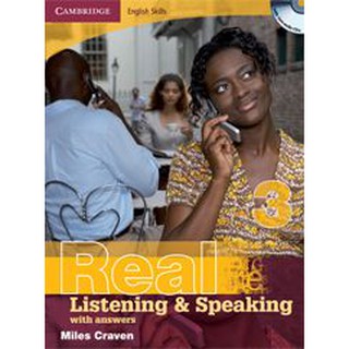 DKTODAY หนังสือ REAL LISTEN&SPEAK 3 WITH ANS.&CD