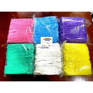 💥หมวกคลุมผม หมวกตัวหนอน 100ชิ้น หนา10กรัม 20นิ้ว 6สี