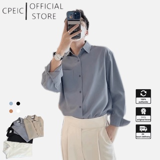 ☆Cpeic★เสื้อเชิ้ตแฟชั่นสําหรับผู้ชาย แขนสั้น กันรอยย่น สีสันสดใส สไตล์เกาหลี ธุรกิจ พรีเมี่ยม ใช้ได้ทั้งชาย และหญิง