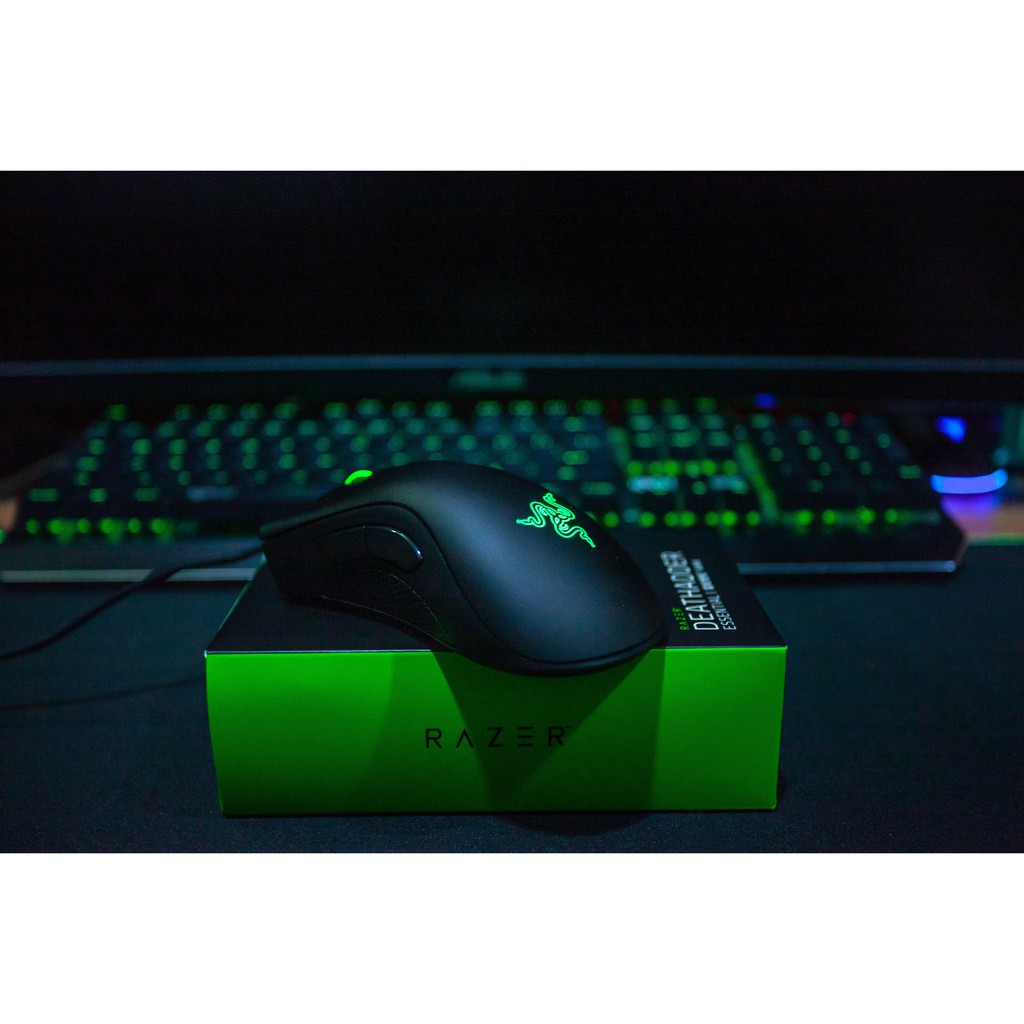 ภาพหน้าปกสินค้าของแท้ Razer Deathadder Essential สีดำ/ขาว เมาส์ มาโคร จัดส่งฟรี Gaming Mouse เม้าส์ เกมส์มิ่ง จากร้าน iceenffear บน Shopee