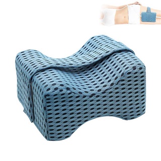 【บลูไดมอนด์】Memory Foam Wedge Sleeping Knee Pillow for Side Sleepers Back Pain Sciatica Relief Pregnancy Maternity Pillo