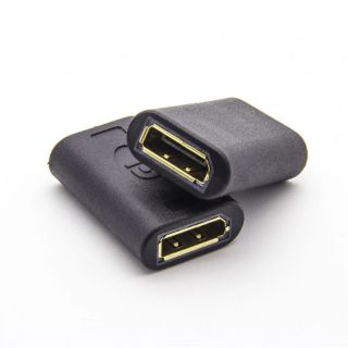 DP to DP DisplayPort หญิงหญิงอะแดปเตอร์ Coupler Extender เครื่องมือใช้งานร่วมกับ DP ชายสาย