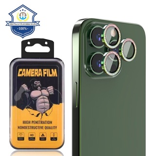 ฟิล์มวงแหวน ครอบเลนส์กล้อง ชุดสามเลนส์ ใช้สำหรับไอโฟน  11PRO 11PROMAX  12PRO กันรอยเลนส์กล้อง กันแตก ฟิล์มครอบเลนส์กล้อง