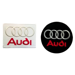 Audi ตัวรีดติดเสื้อ หมวก กระเป๋า แจ๊คเก็ตยีนส์ Hipster Embroidered Iron on Patch  DIY