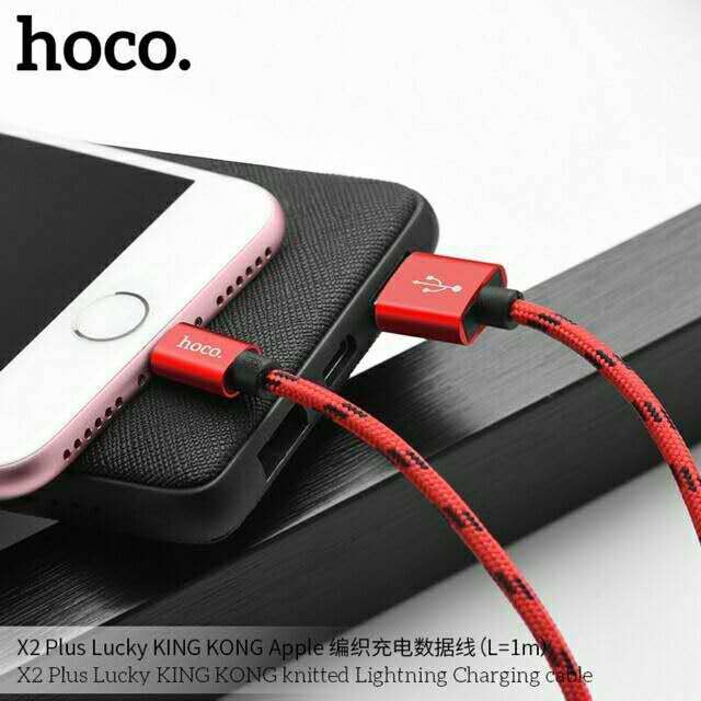 แท้-สายชาร์จ-hoco-x2-plus-kingkongแบบชาร์เร็ว-ยาว-1-เมตร-สำหรับ-iphone-micro-type-c