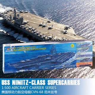 ภาพหน้าปกสินค้าโมเดลเรือรบบรรทุกเครื่องบิน USS NIMITZ Class Aircraft Carrier 1:500 (5 IN 1) รุ่น 05201-05203 ซึ่งคุณอาจชอบราคาและรีวิวของสินค้านี้