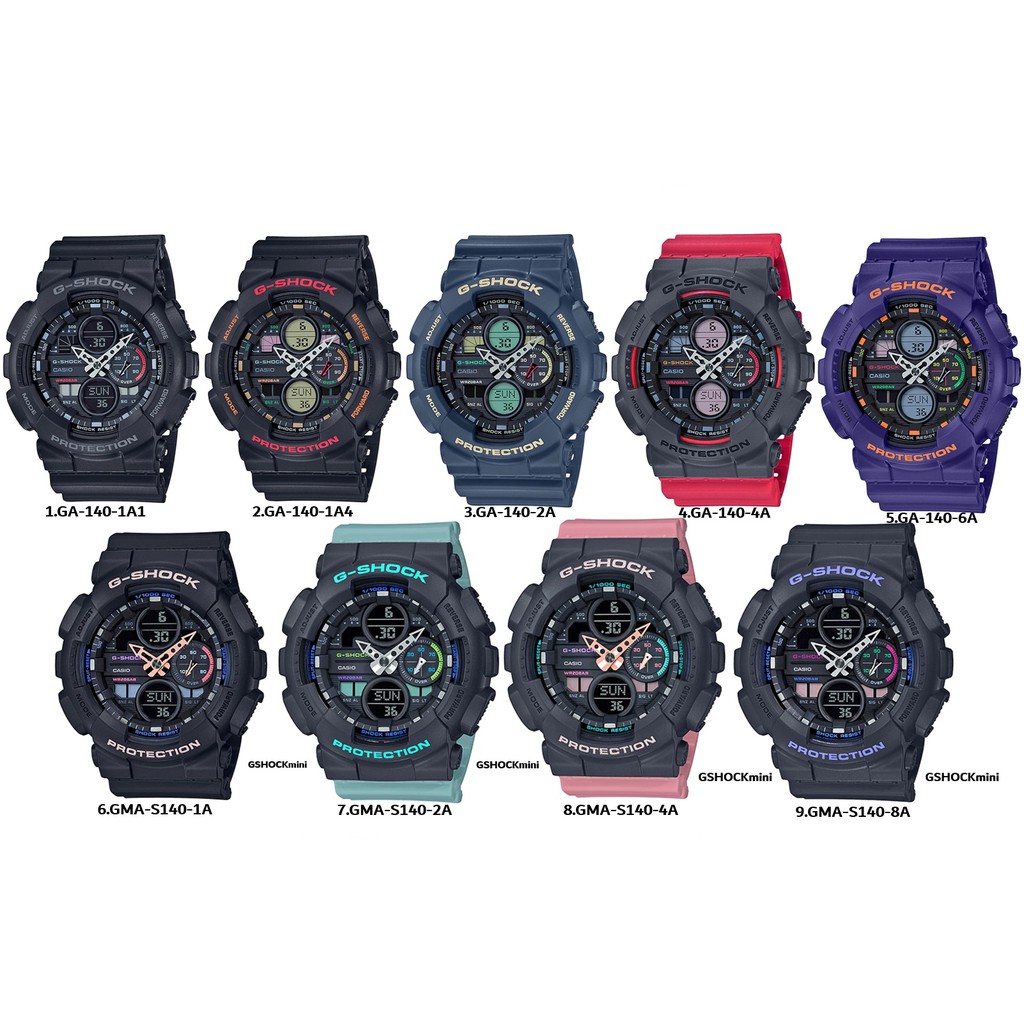 ภาพหน้าปกสินค้าแท้ Cmg New. Casio GSHOCK Retro GA-140 GA-140-1A4 GA-140-4A GA-140-6A GA-140-1A1 series ประกันศูนย์ 1 ปี