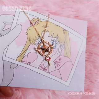 Anime Sailor Moon Card Captor clown card necklace พวงกุญแจสร้อยคอ cosplay KINOMOTO SAKURA Cardcaptor Halloween Props