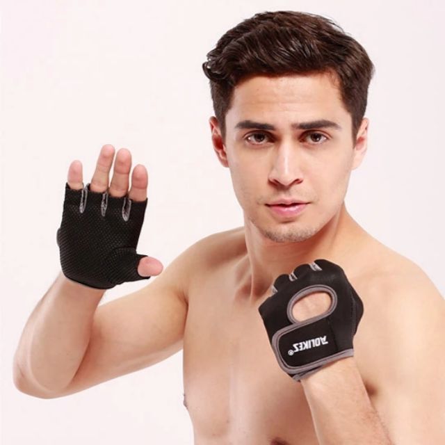 ภาพหน้าปกสินค้าใส่โค๊ด4N9F4Yลด15% ถุงมือออกกำลังกาย ถุงมือฟิตเนส ถุงมือ fitness ถุงมือยกน้ำหนัก Aolikes