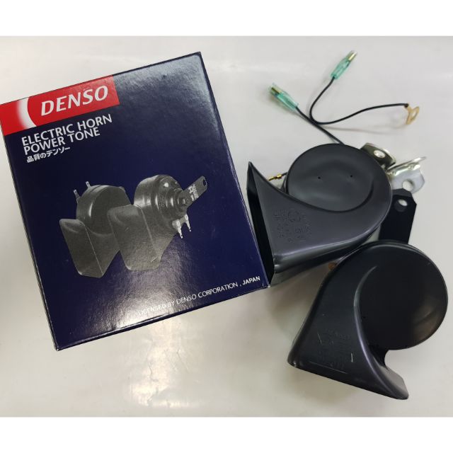 แตรหอยโข่ง-รถยนต์-ยี่ห้อ-denso-แท้-ผลิต-ประเทศ-อินโดนิเซีย-12v-2ตัว