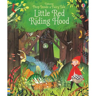 DKTODAY หนังสือ USBORNE PEEP INSIDE A FAIRY TALE:LITTLE RED RIDING HOOD (AGE 3+)