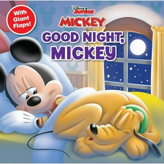 Disney Mickey Mouse Funhouse: Goodnight, Mickey! (8x8 with Flaps) Paperback – Lift the flap