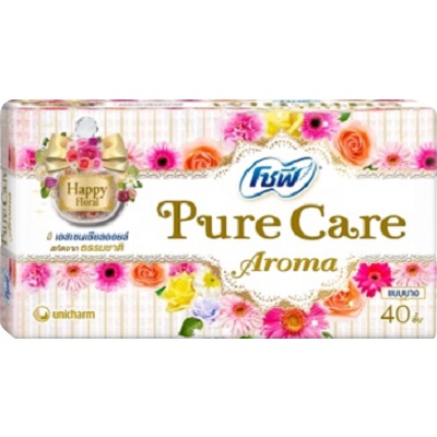 3-ห่อ-โซฟี-เพียวแคร์-อโรม่า-แผ่นอนามัย-sofy-pure-care-aroma-ห่อละ-20-40-ชิ้น