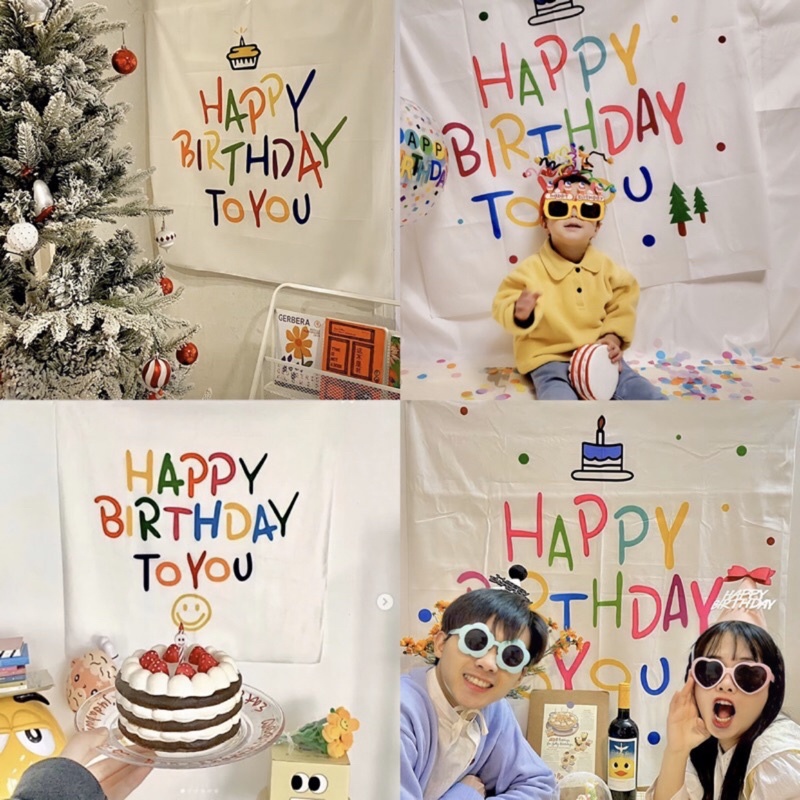 ป้ายผ้าวันเกิด-ผ้าแขวนวันเกิด-ป้ายแขวนวันเกิด-ป้ายวันเกิด-ธงวันเกิด-พร้อมส่งจากไทย
