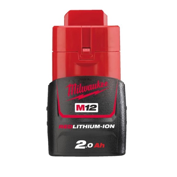 milwaukee-m12-b2-เเบตเตอร์รี่-12-โวลท์-m12-ขนาด-2-0-เเอปป์-อาว-m12-2-0ah-battery