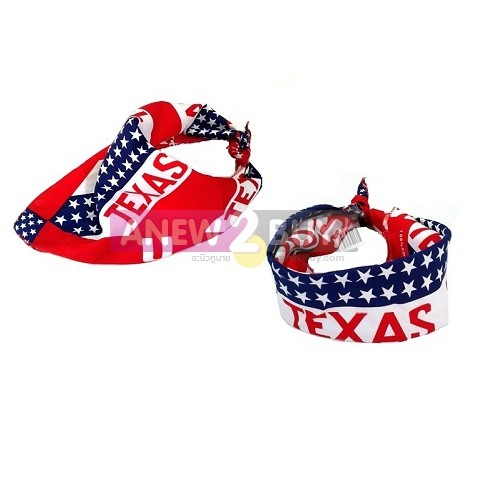 ผ้าลายธงอเมริกาเท็กซัสแดง-ใช้พันคอหรือโพกหัวได้-bandana-american-flag-texas