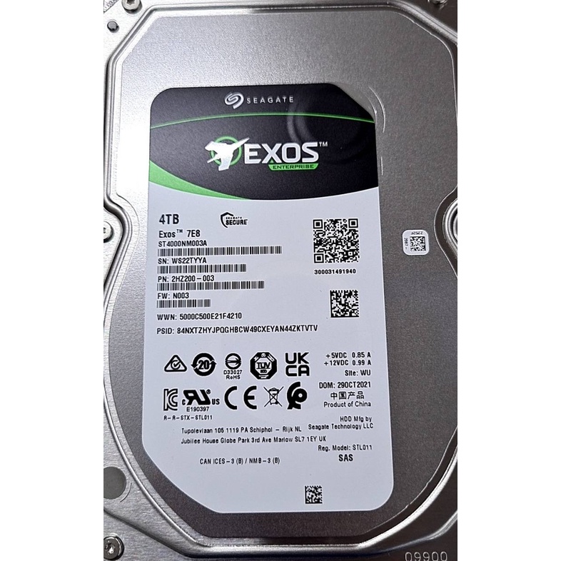 Seagate HDD 4TB Exos 7E8 (ST4000NM003A) | Shopee Thailand