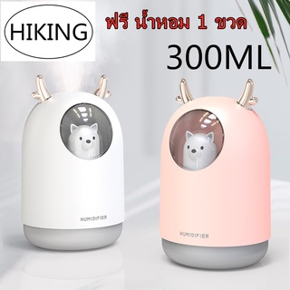 ภาพขนาดย่อสินค้าน้ำหอมฟรี humidifier เครื่องพ่นไอน้ำ เครื่องพ่นอโรม่า เครื่องเพิ่มความชื้นในอากาศ เครื่องฟอกอากาศ Mini Home Office Car