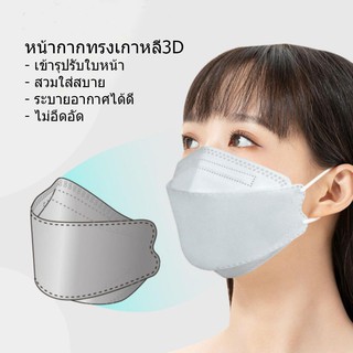 ภาพขนาดย่อของภาพหน้าปกสินค้าFace Mask หน้ากากอนามัย ผ้าปิดจมูกอนามัย (พร้อมส่งในไทย) มี 2 รุ่นให้เลือก จากร้าน inshome.official บน Shopee ภาพที่ 7