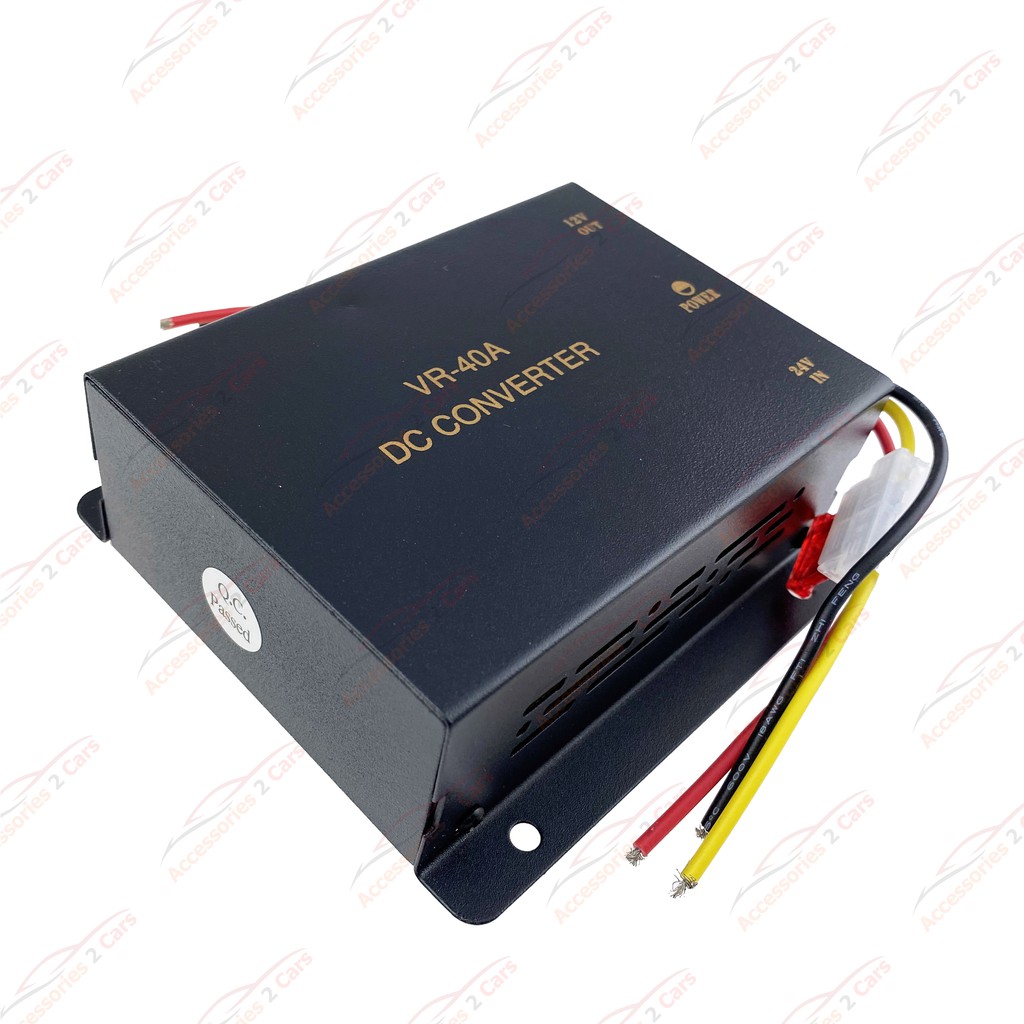 เครื่องแปลงไฟ-24v-เป็น-12v-dc-40a-converter-24v-to-12v-40a-converter-dc-40a-รหัสสินค้า-vr-40a