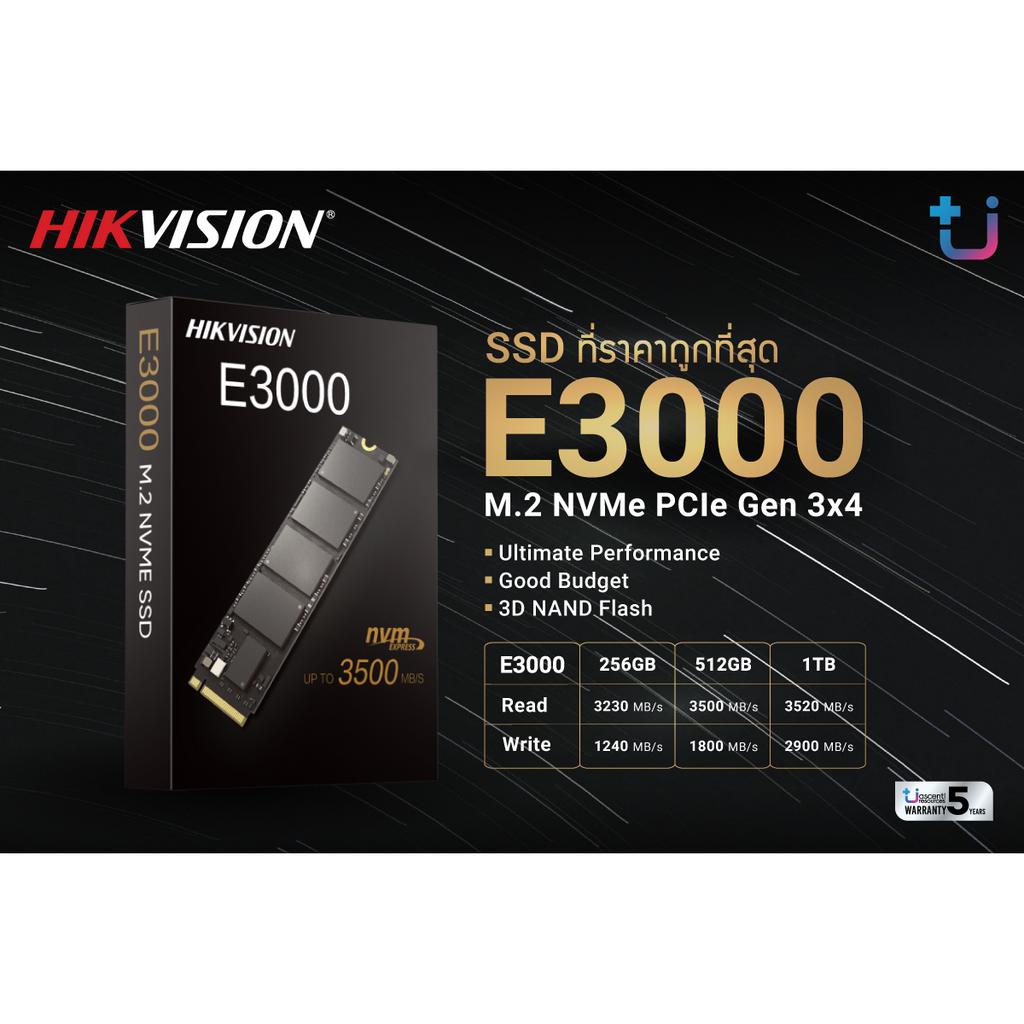 ภาพสินค้า️SSD ใหม่  ️256GB / 512GB / 1TB SSD (เอสเอสดี) HIKVISION E3000 M.2 PCI-e Gen 3 x 4 NVMe ประกัน 5 ปี จากร้าน hardware_corner บน Shopee ภาพที่ 8