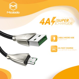 [Mcdodo]ca-591 Micro สาย USB 4A Flash ชาร์จ VOOC สำหรับ Oppo R15 R11 R11s PLUS R17 สายรับส่งข้อมูลสายไฟเครื่องชาร์จสำหรั
